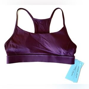 Antonio Melani Mauve Removable Soft Cup Strap Moisture Wicking XS Sports Bra NWT